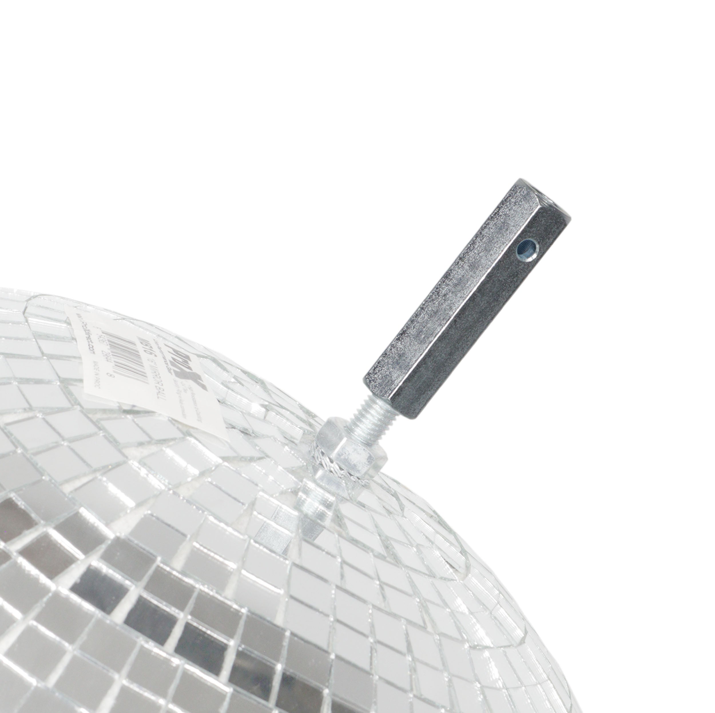 MOTOS Universal Upright Mirror Ball Oscillating 1RPM Motor – Mounts up to 30" Mirror Balls White Finish
