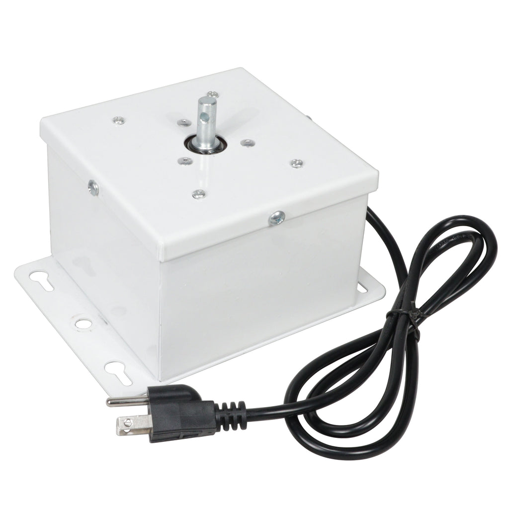 MOTOS Universal Upright Mirror Ball Oscillating 1RPM Motor – Mounts up to 30" Mirror Balls White Finish