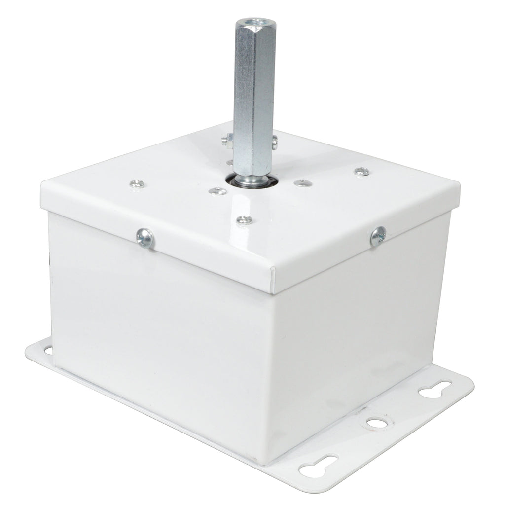 MOTOS  Upright Mirror Ball Oscillating 1RPM Motor – Mounts up to 30" Mirror Balls White Finish