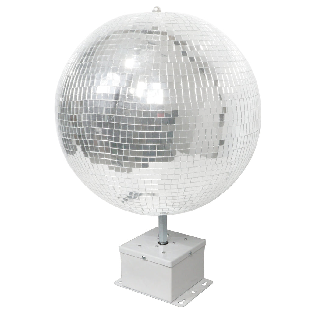 MOTOS  Upright Mirror Ball Oscillating 1RPM Motor – Mounts up to 30" Mirror Balls White Finish
