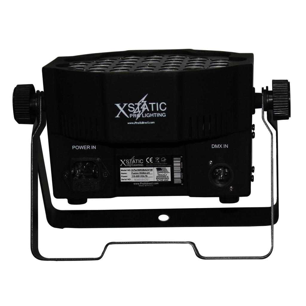 Fusion RGBA UV Par 36x 1W LED Slim Par Black Housing