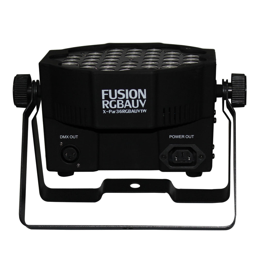 Fusion RGBA UV Par 36x 1W LED Slim Par Black Housing