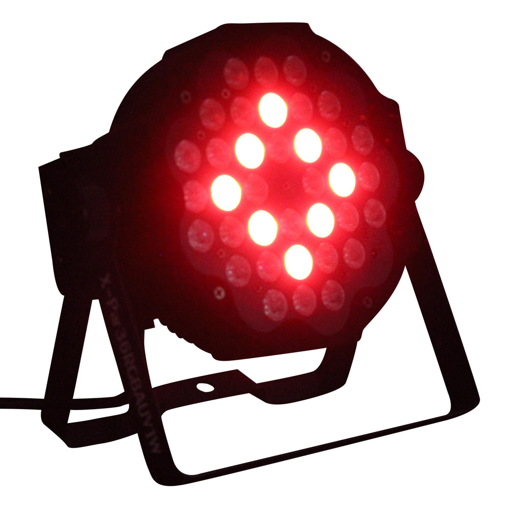 Fusion RGBA UV Par 36x 1W LED Slim Par Black Housing