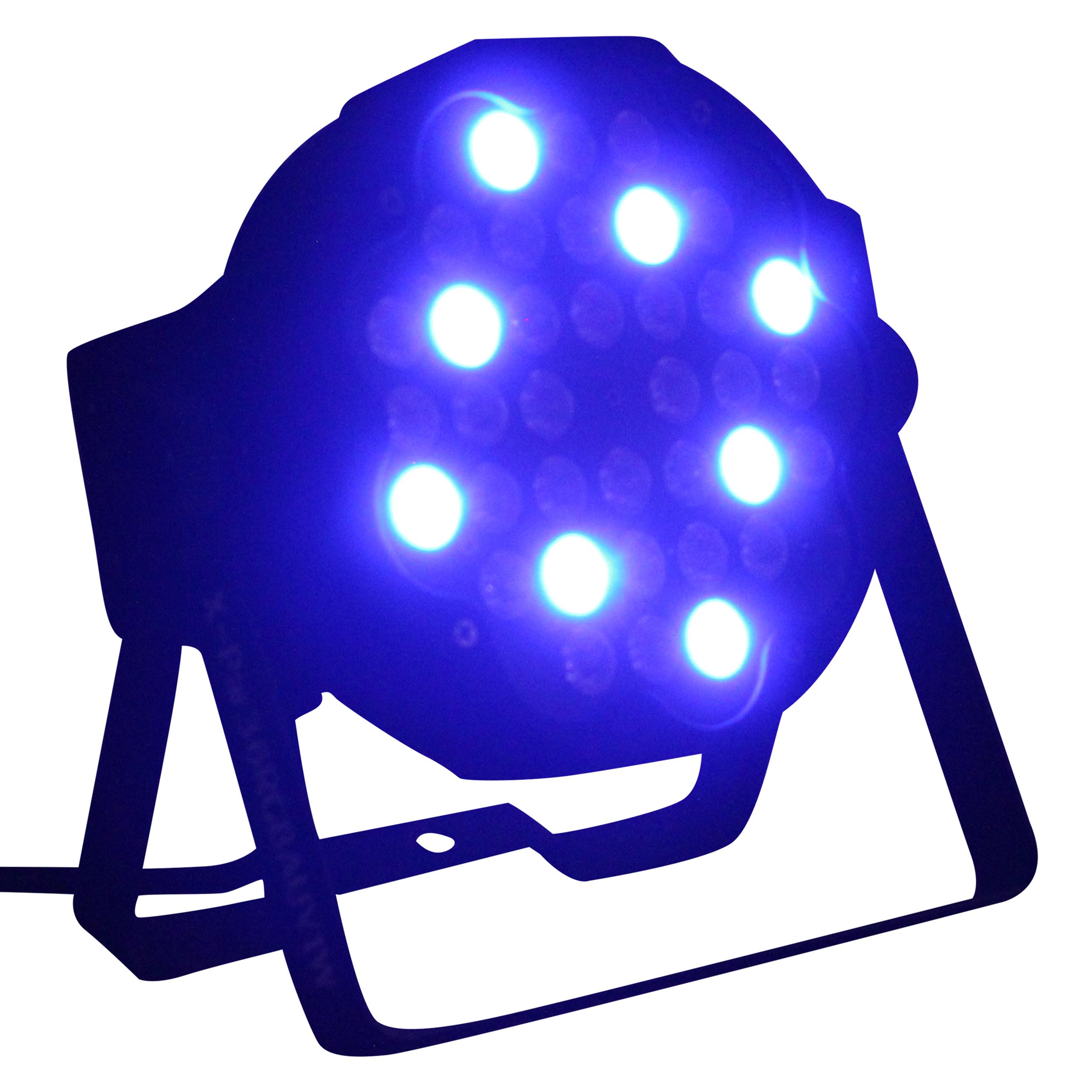 Fusion RGBA UV Par 36x 1W LED Slim Par Black Housing