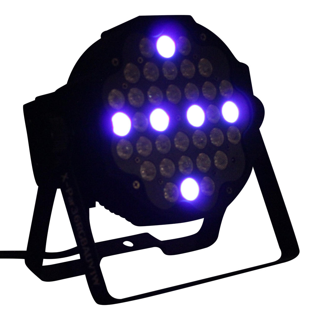 Fusion RGBA UV Par 36x 1W LED Slim Par Black Housing