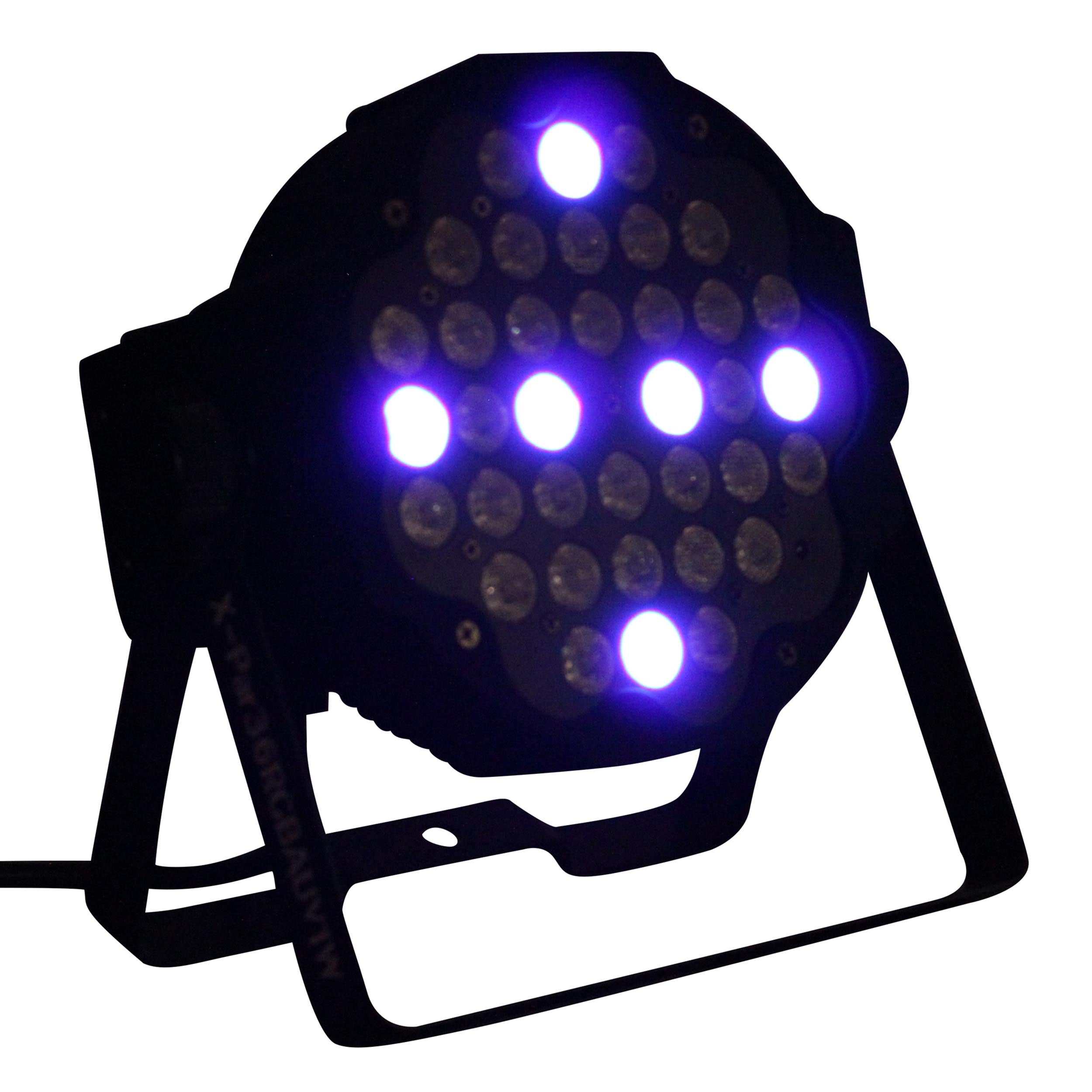 Fusion RGBA UV Par 36x 1W LED Slim Par Black Housing