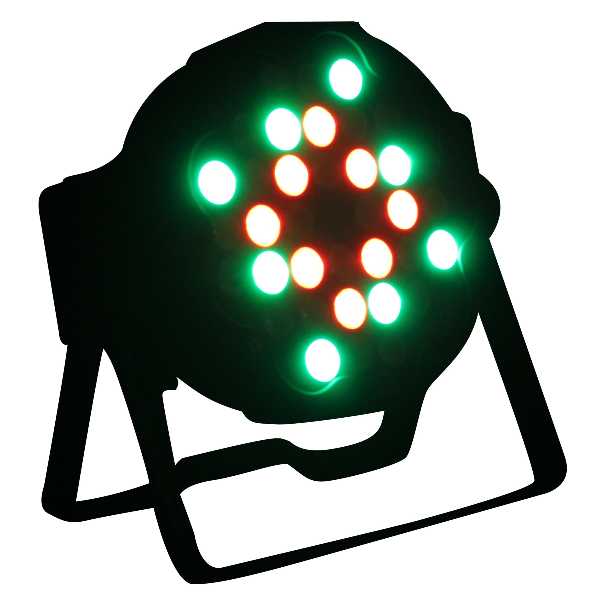 Fusion RGBA UV Par 36x 1W LED Slim Par Black Housing