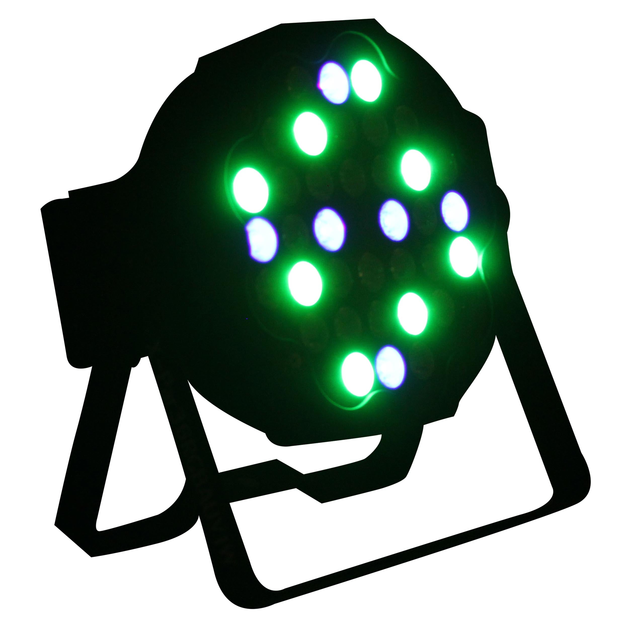 Fusion RGBA UV Par 36x 1W LED Slim Par Black Housing