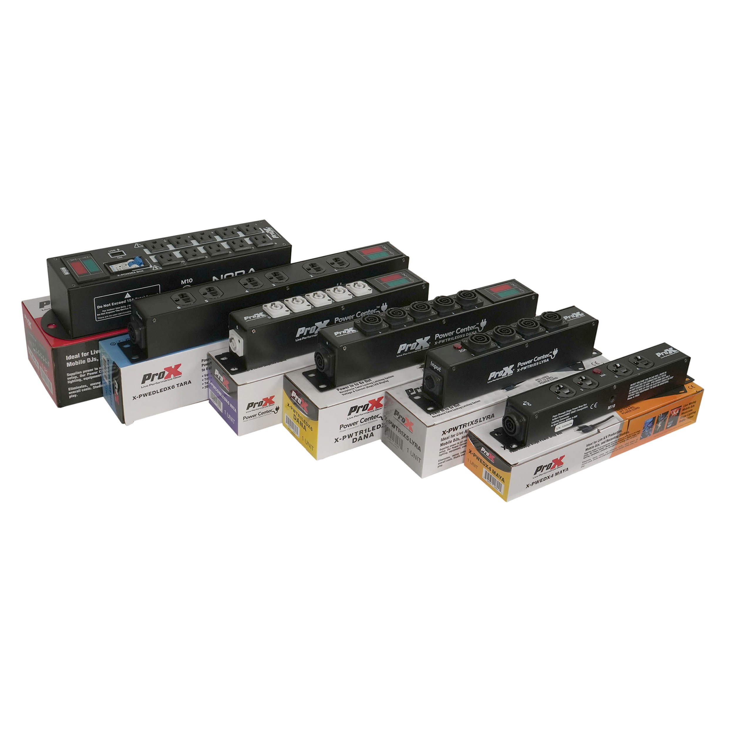 MAYA 4 Outlet Power Strip AC Outlet Box Edison Nema 5-20R with True1 IN/OUT 20A Power Center