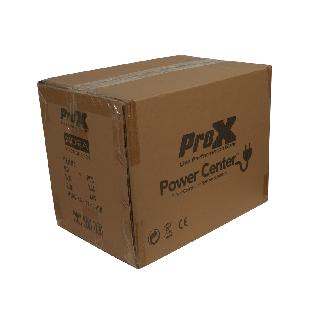 6PCS 10 Way Power Distribution Compact Box for Powerkon to Edison with Power Cord