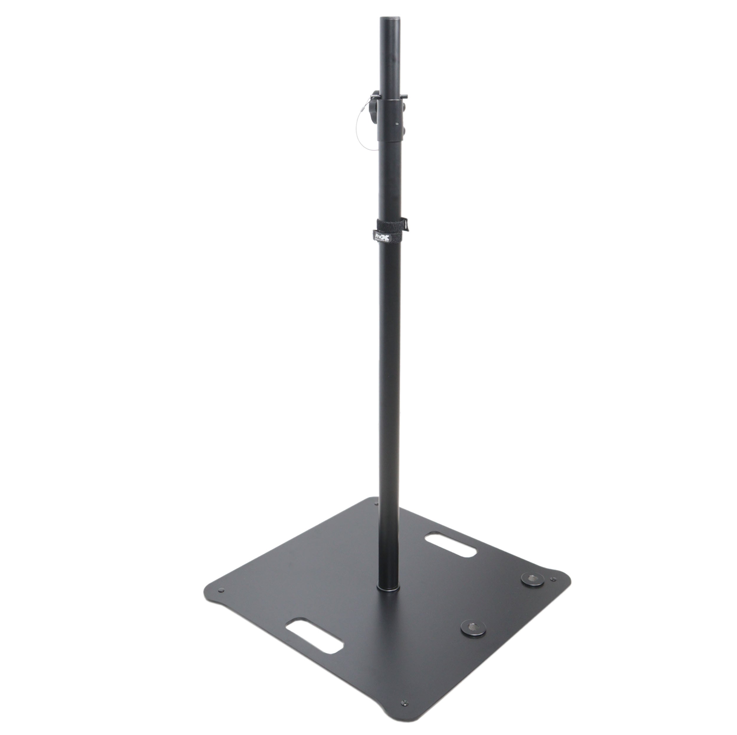 POLARIS Portable Speaker and Lighting Pair Stand Kit  with Base Plate, Adjustable Pole, and Carry Bags -  Black Finish