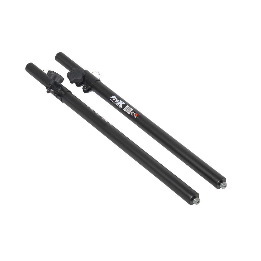 Pair of Polaris Speaker Poles– 2 Adjustable Speaker Poles with Bag in Black