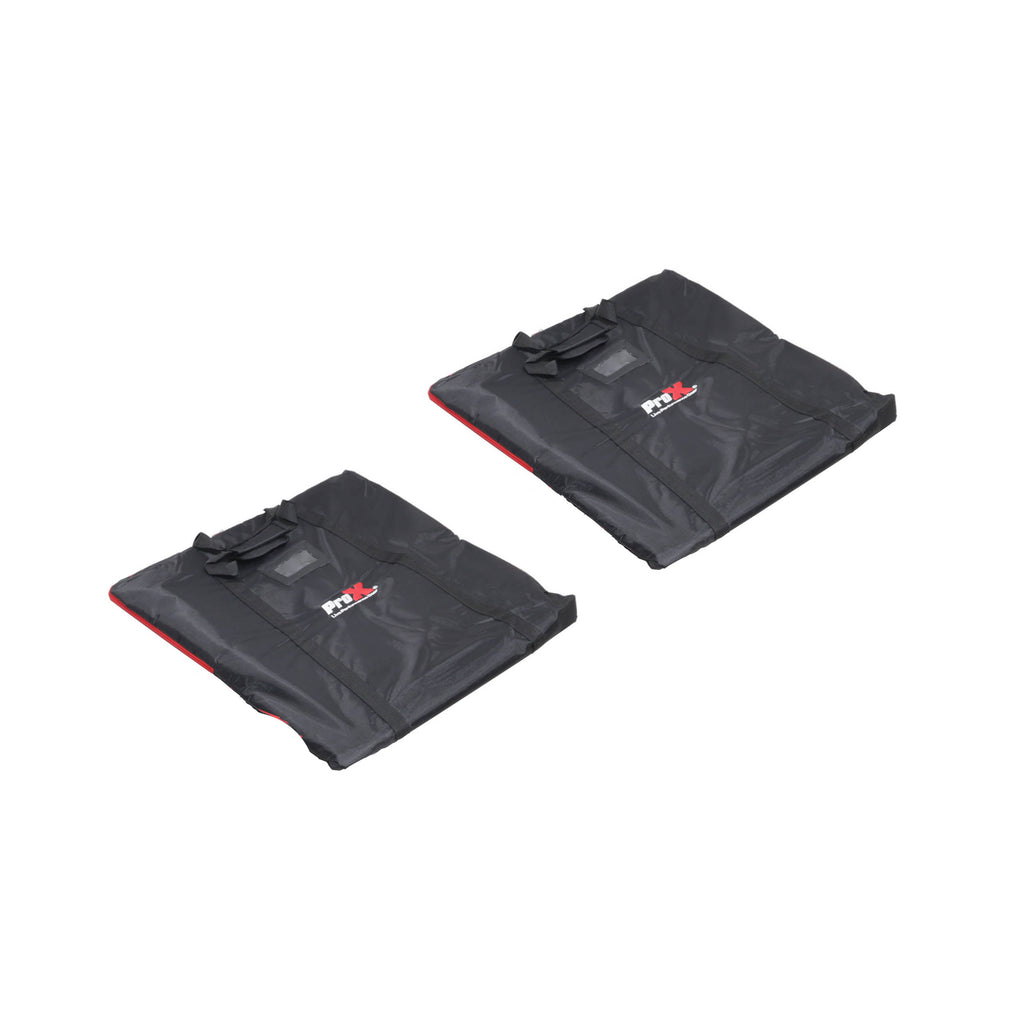 Pair of Polaris Base Plates  – 2 Heavy-Duty Speaker Pole Base Plates in Black