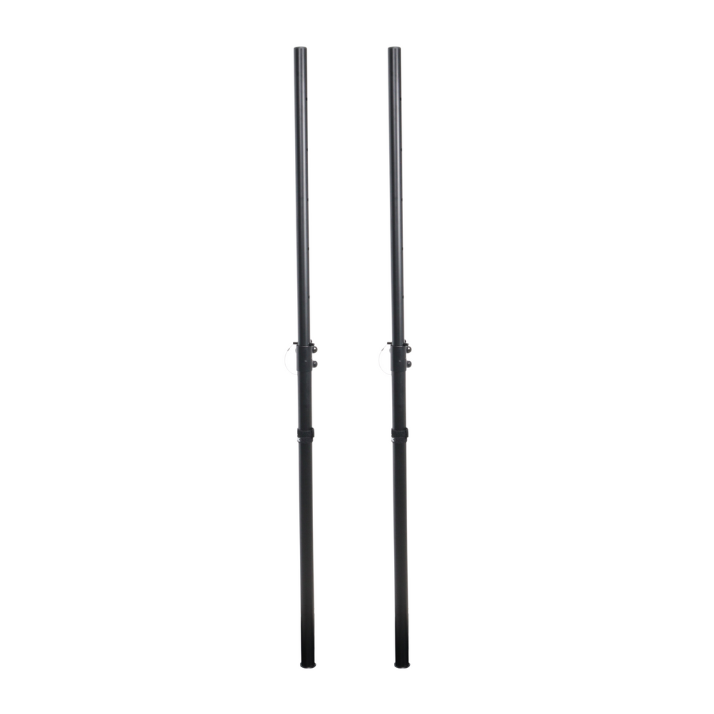 Pair of Polaris Speaker Poles– 2 Adjustable Speaker Poles with Bag in Black