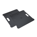 Pair of Polaris Base Plates  – 2 Heavy-Duty Speaker Pole Base Plates in Black