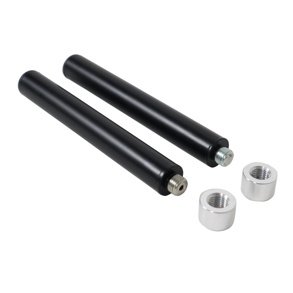 6PCS 10" Set of 2 Speaker Extension Poles with M20 Thread and 1-3/8 in. Adapter – Black, 100 lb Capacity