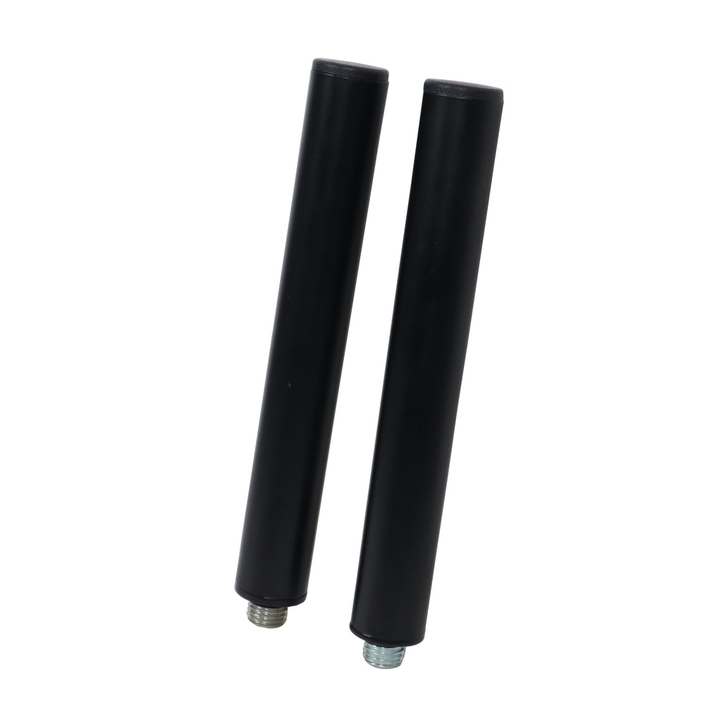 10" Set of 2 Speaker Extension Poles with M20 Thread and 1-3/8 in. Adapter – Black, 100 lb Capacity