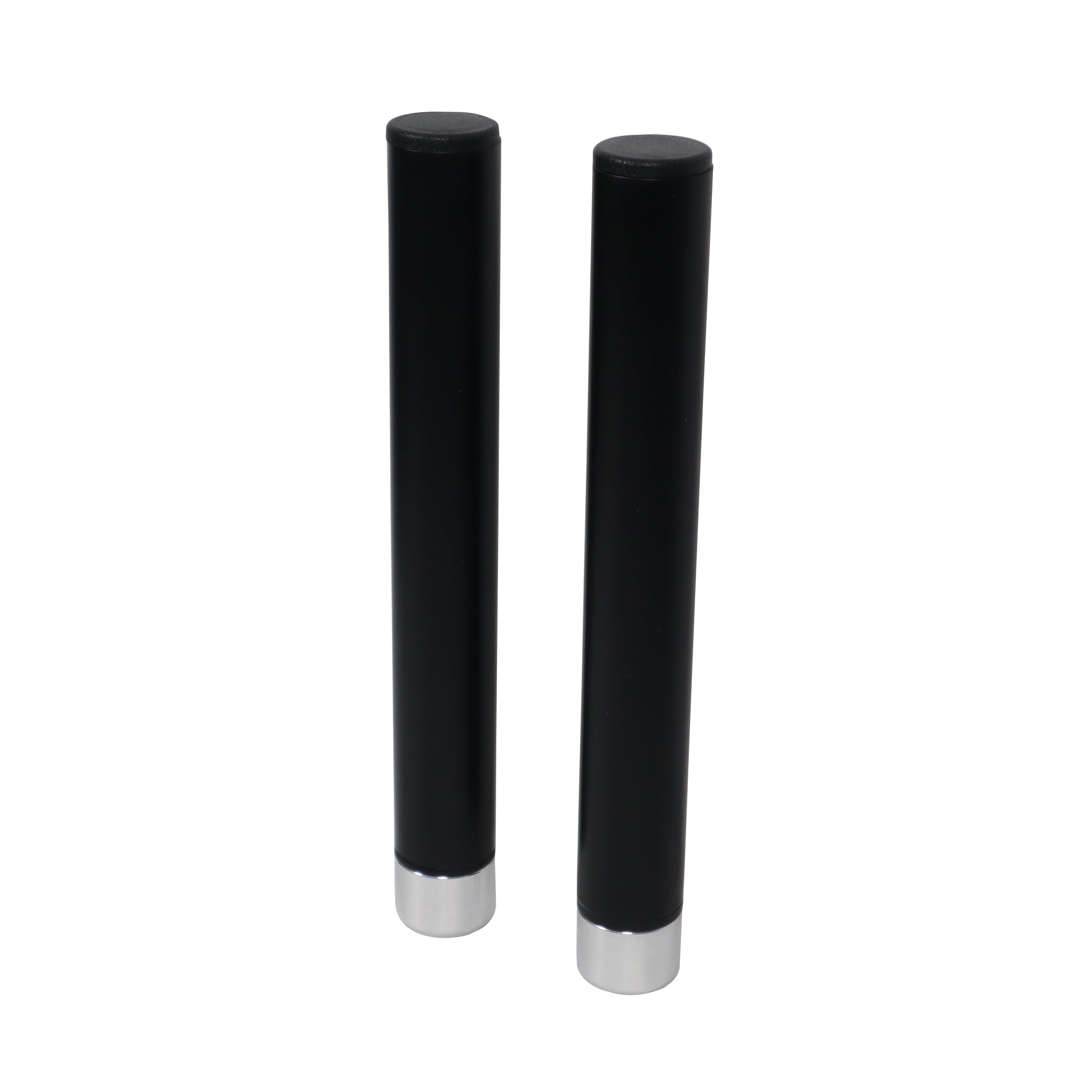 10" Set of 2 Speaker Extension Poles with M20 Thread and 1-3/8 in. Adapter – Black, 100 lb Capacity