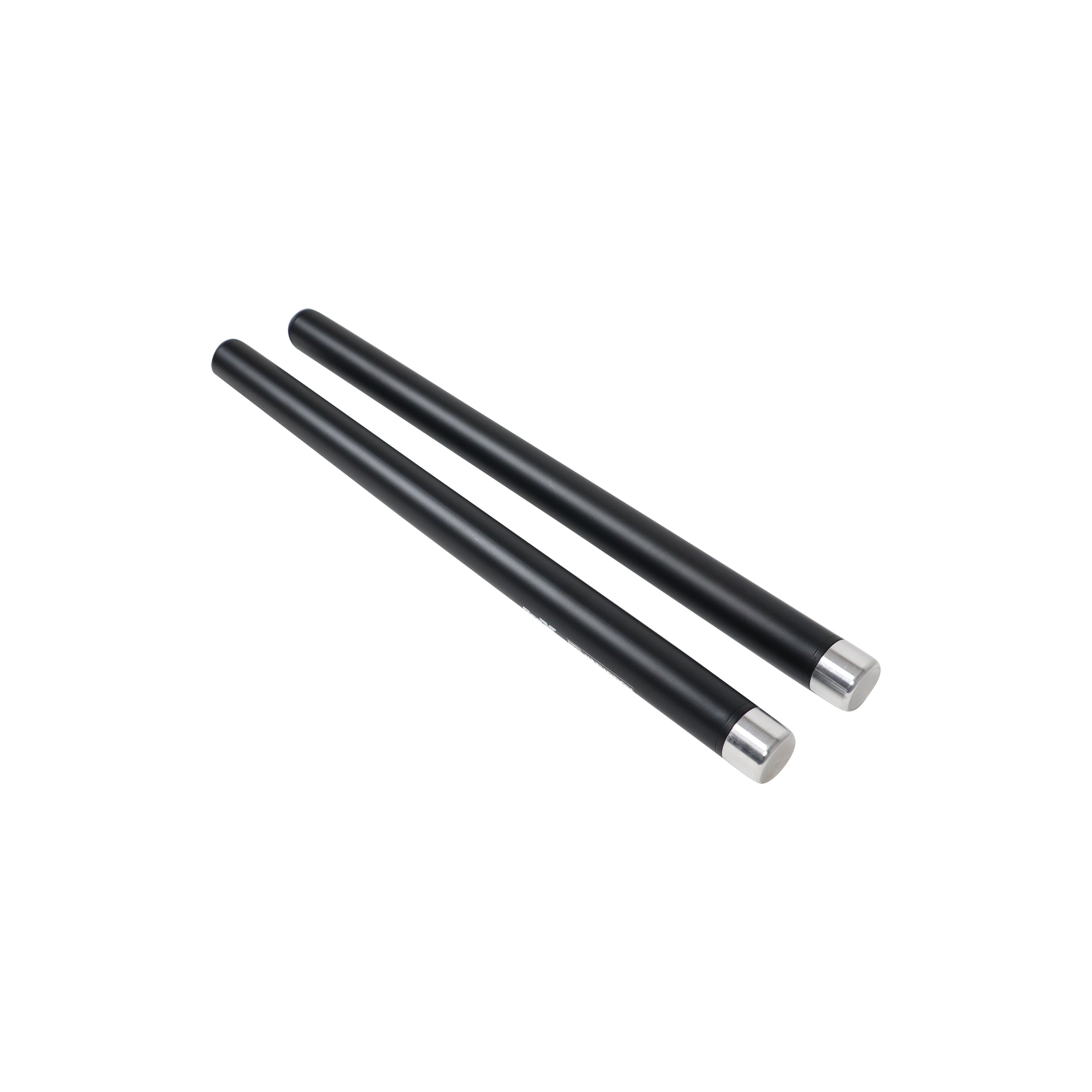 20" Set of 2 Speaker Extension Poles with M20 Thread and 1-3/8 in. Adapter – Black, 200 lb Capacity