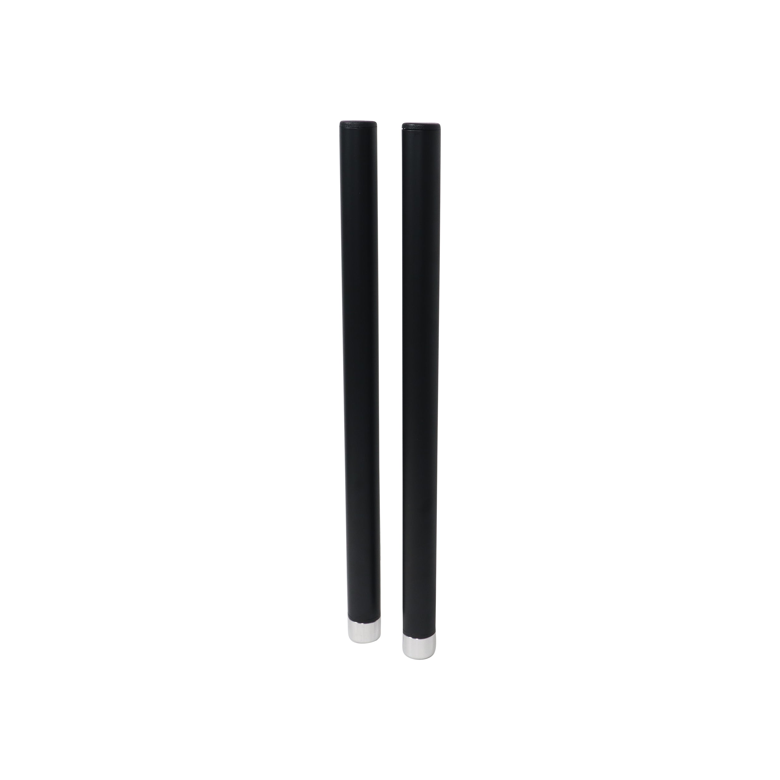 20" Set of 2 Speaker Extension Poles with M20 Thread and 1-3/8 in. Adapter – Black, 200 lb Capacity