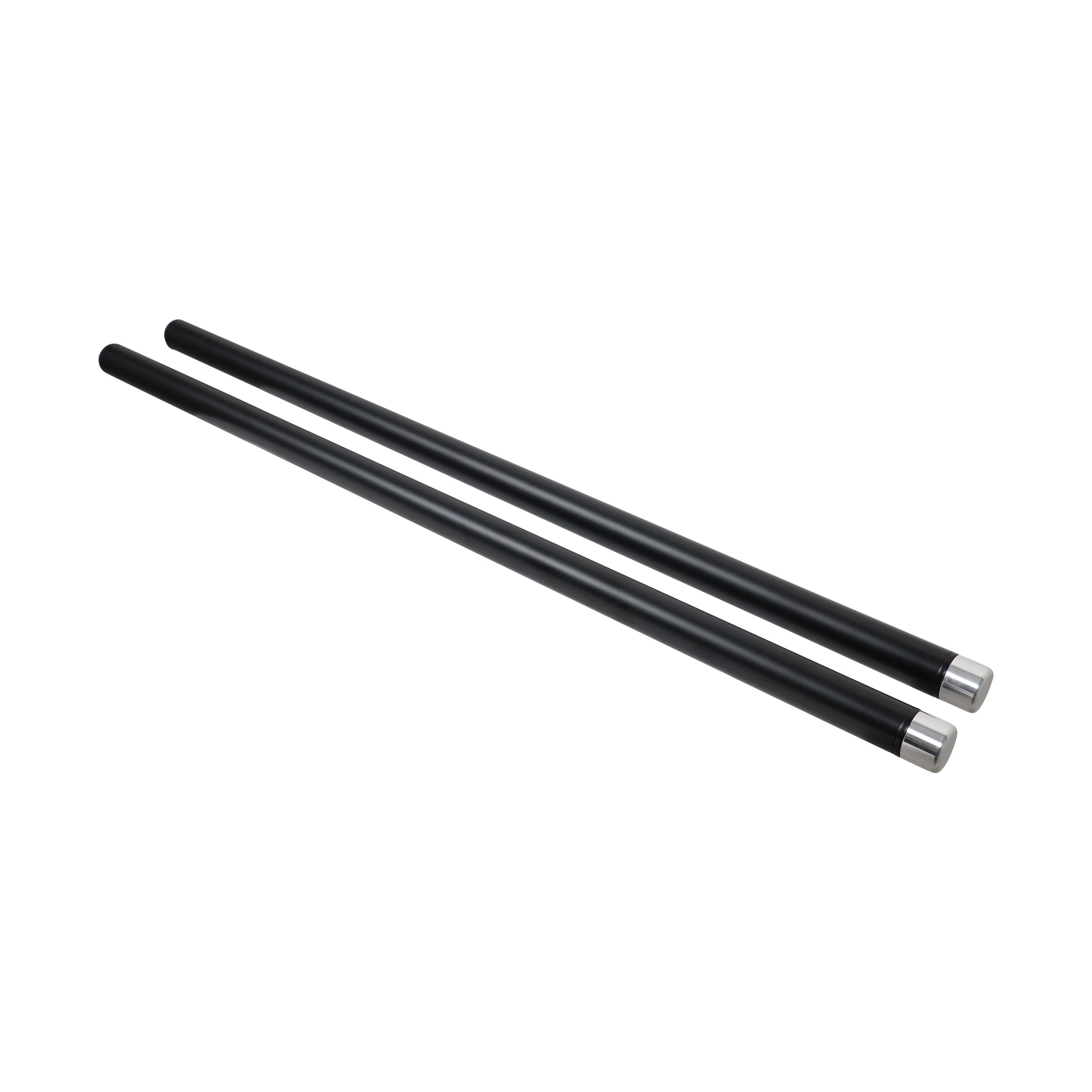 36" Set of 2 Speaker Extension Poles with M20 Thread and 1-3/8 in. Adapter – Black, 200 lb Capacity