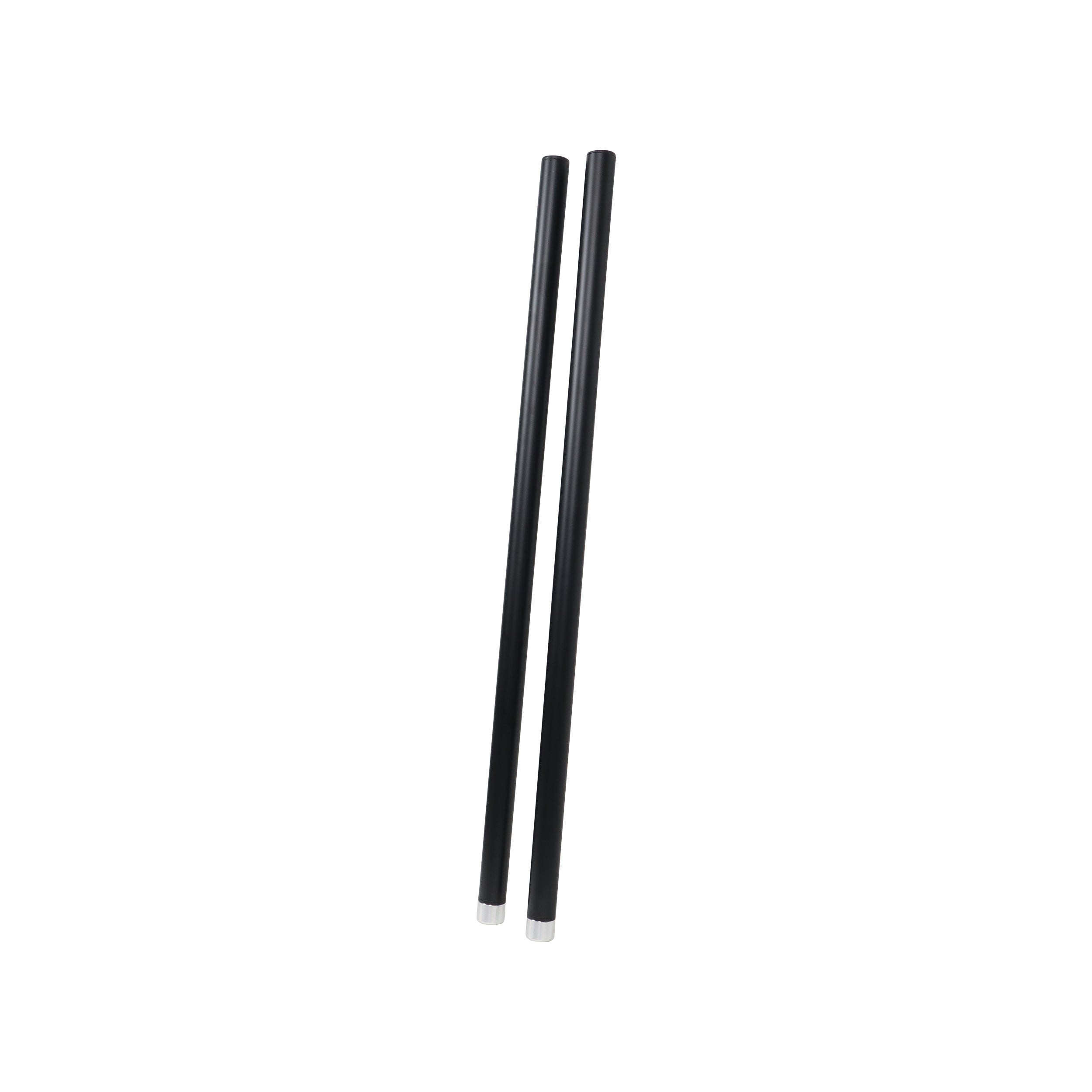 36" Set of 2 Speaker Extension Poles with M20 Thread and 1-3/8 in. Adapter – Black, 200 lb Capacity