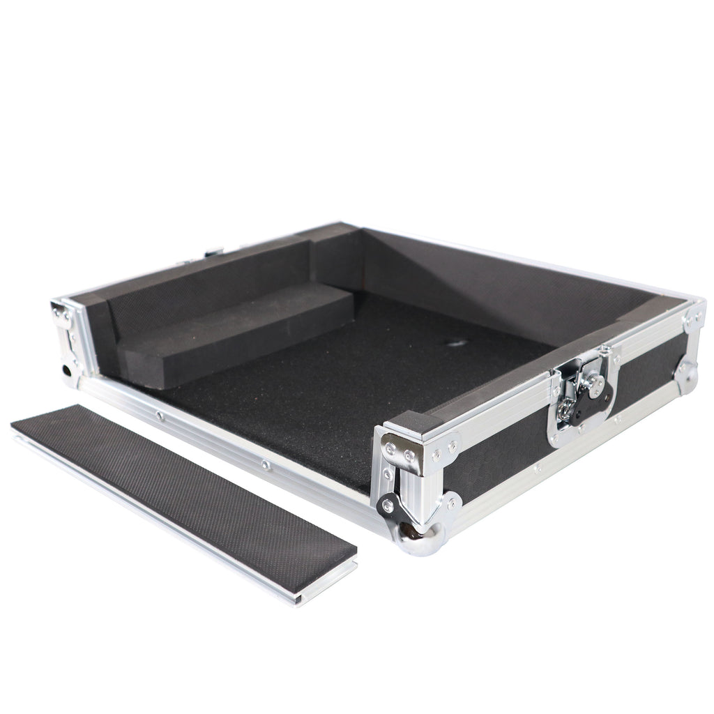 ATA Style Flight Travel Case for Denon DJ Prime Go Digital Controller - Silver On Black