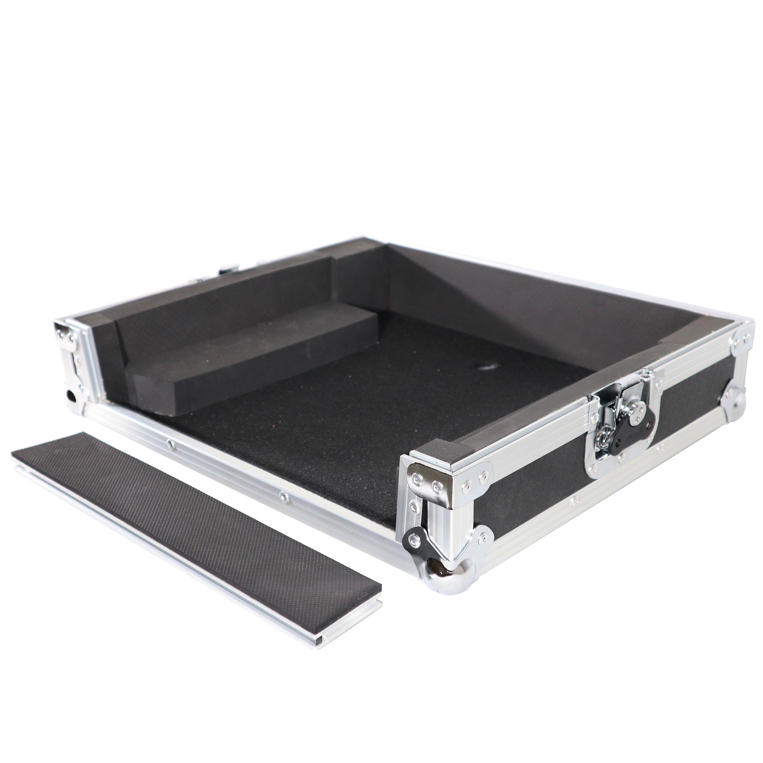 ATA Style Flight Travel Case for Denon DJ Prime Go Digital Controller - Silver On Black