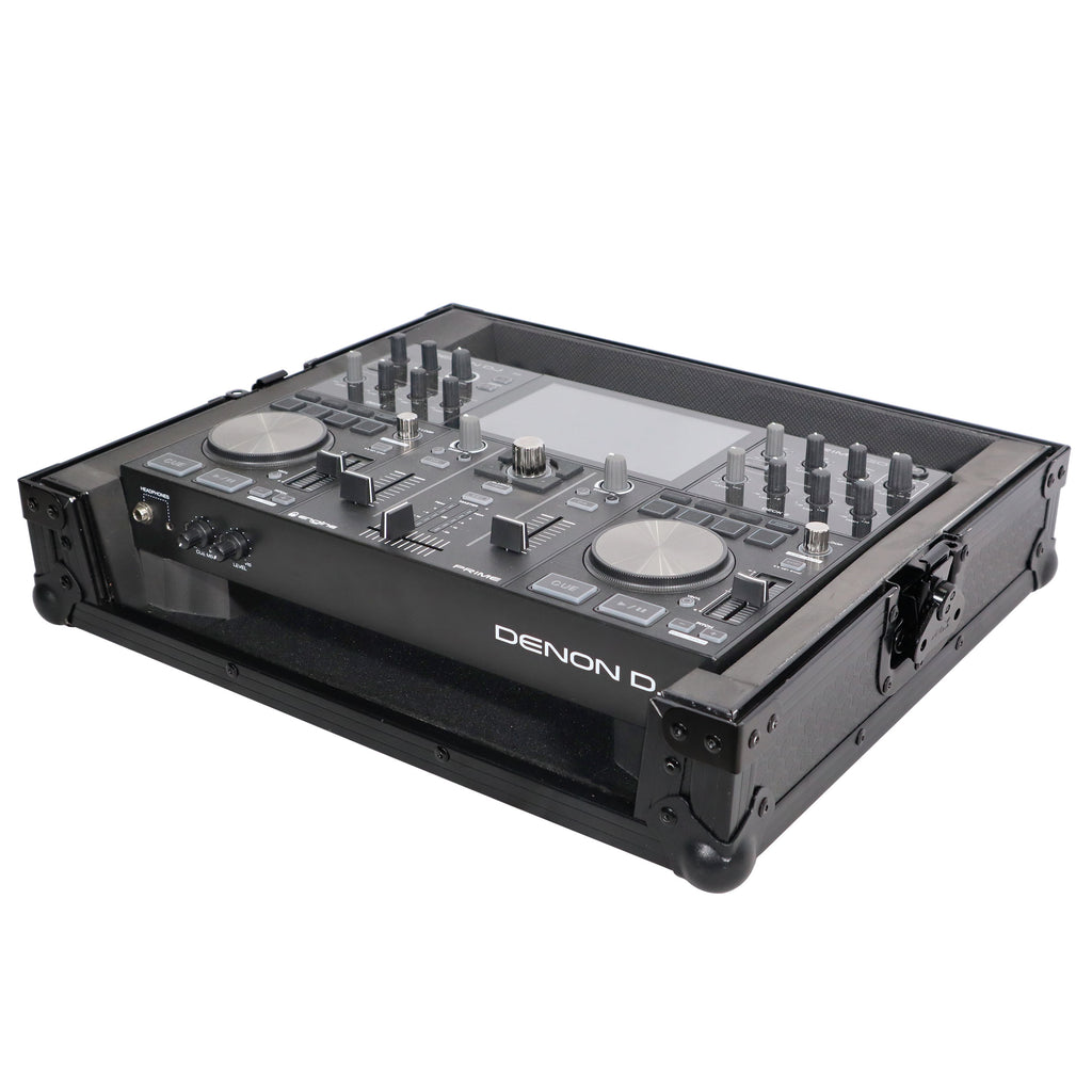 ATA Style Flight Travel Case for Denon DJ Prime Go Digital Controller - Black On Black