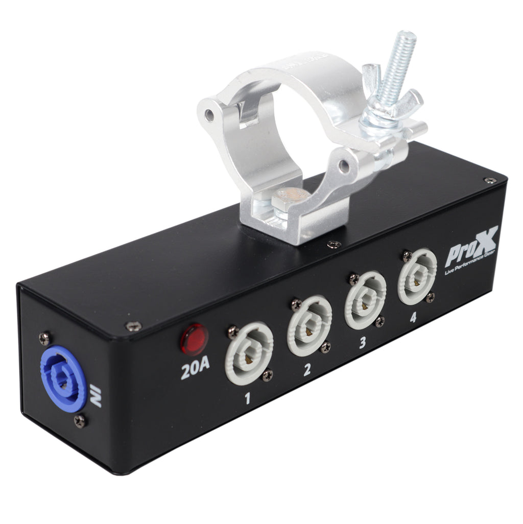 12PCS Power Center Five-Way Spitter For Indoor Powercon Connector Delivers Power For Up To 5 Fixtures  with Power Cord