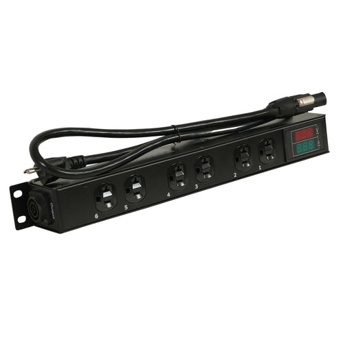 12PCS Tara PowerCenter 6X AC Outlet Box Edison Splitter Tru1 IN/OUT 20A w/ V&A Meter