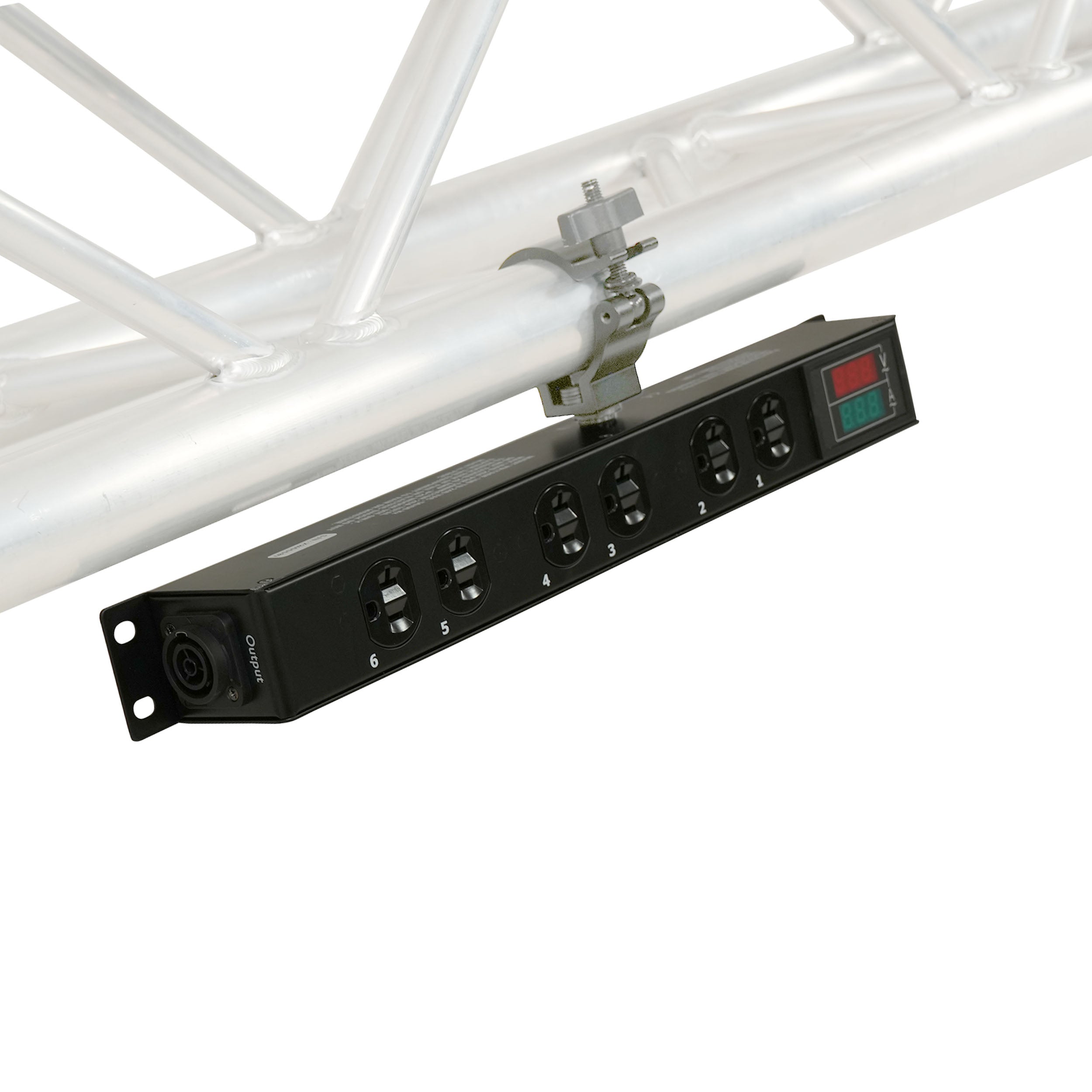 12PCS Tara PowerCenter 6X AC Outlet Box Edison Splitter Tru1 IN/OUT 20A w/ V&A Meter