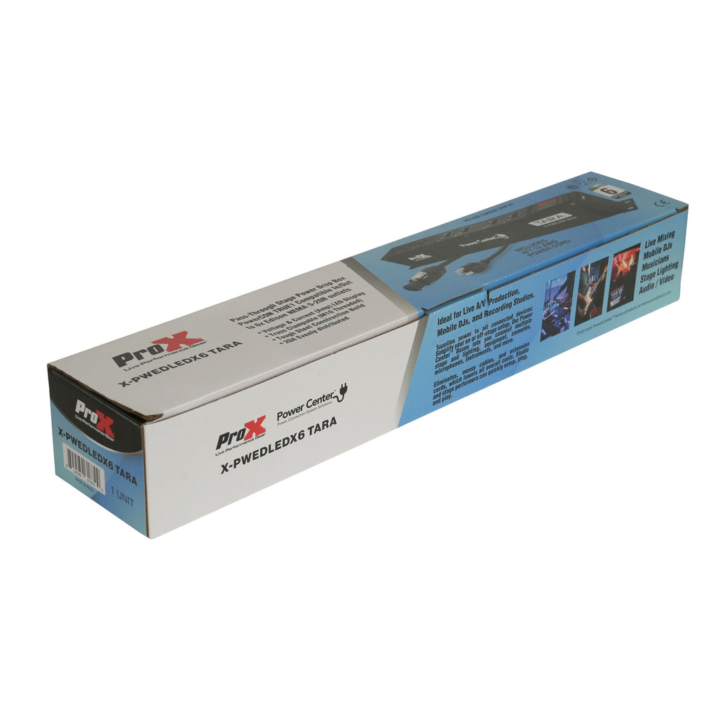 12PCS Tara PowerCenter 6X AC Outlet Box Edison Splitter Tru1 IN/OUT 20A w/ V&A Meter