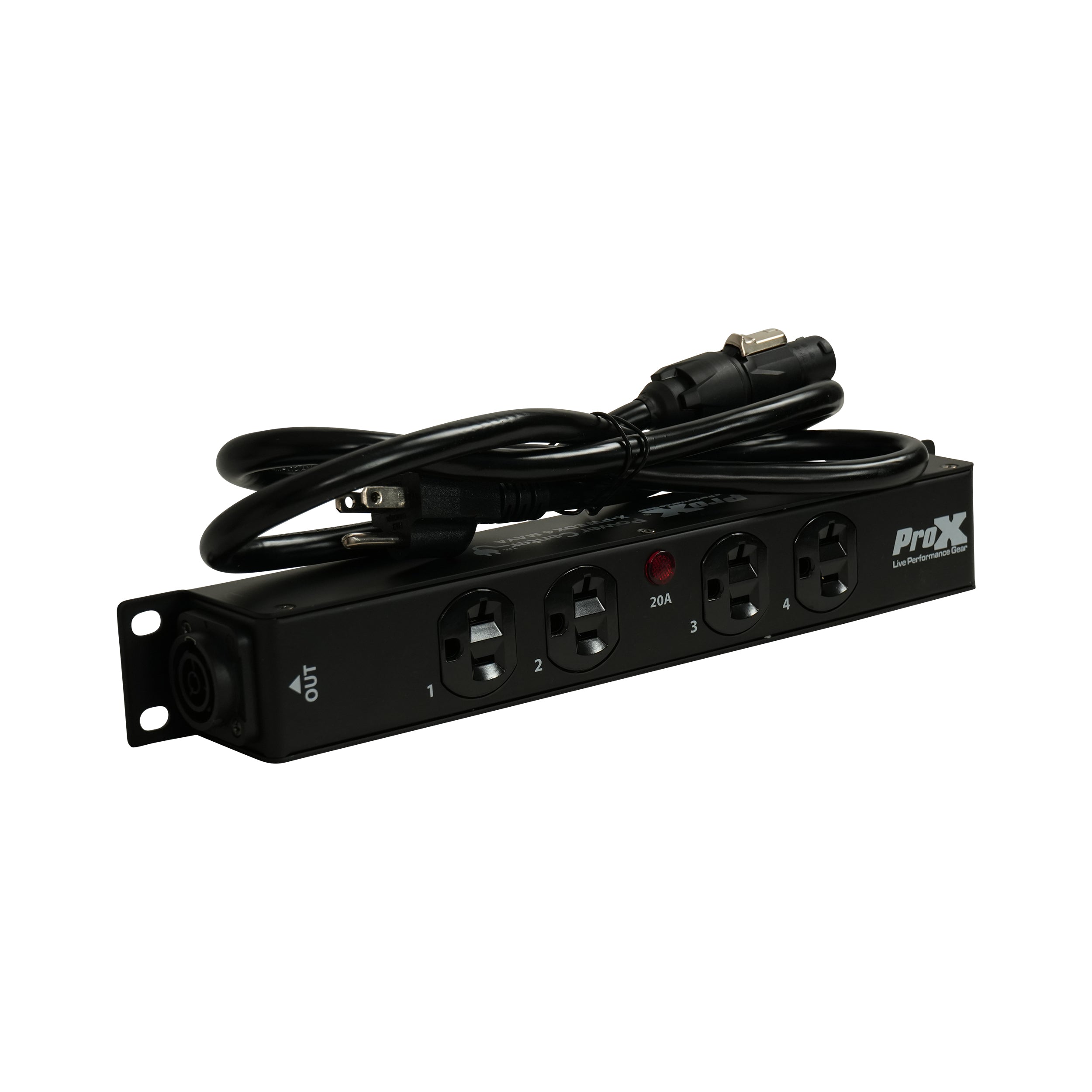 12PCS 4 Outlet Edison Power Strip AC Outlet Box Edison Nema 5-20R with True1 IN/OUT 20A Power Center
