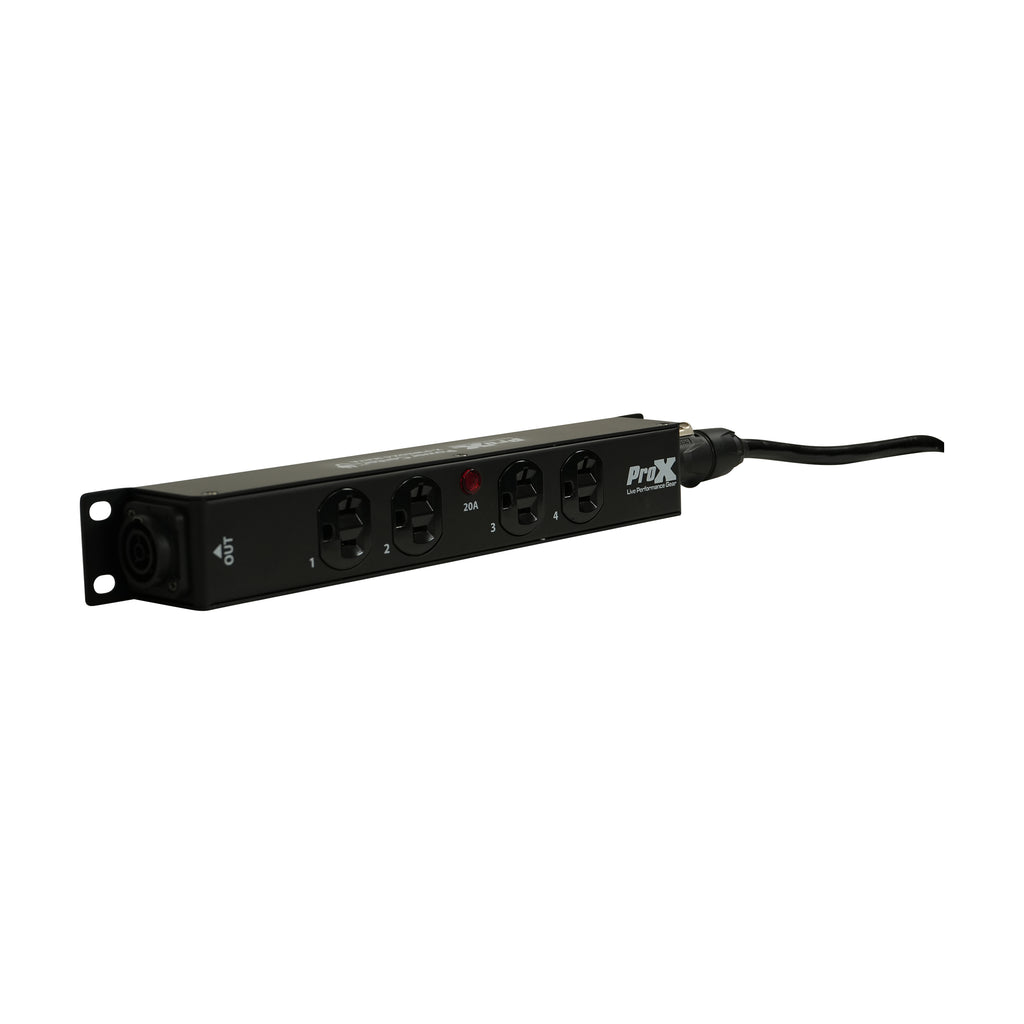 MAYA 4 Outlet Power Strip AC Outlet Box Edison Nema 5-20R with True1 IN/OUT 20A Power Center