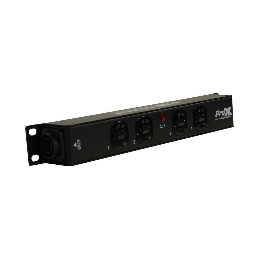 MAYA 4 Outlet Power Strip AC Outlet Box Edison Nema 5-20R with True1 IN/OUT 20A Power Center
