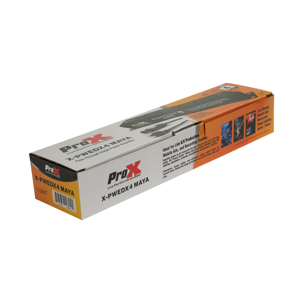 MAYA 4 Outlet Power Strip AC Outlet Box Edison Nema 5-20R with True1 IN/OUT 20A Power Center