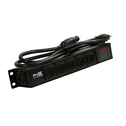 12PCS PowerCenter 6X AC Outlet Box True1 Splitter 20A Rean Connector w/ V&A Meter