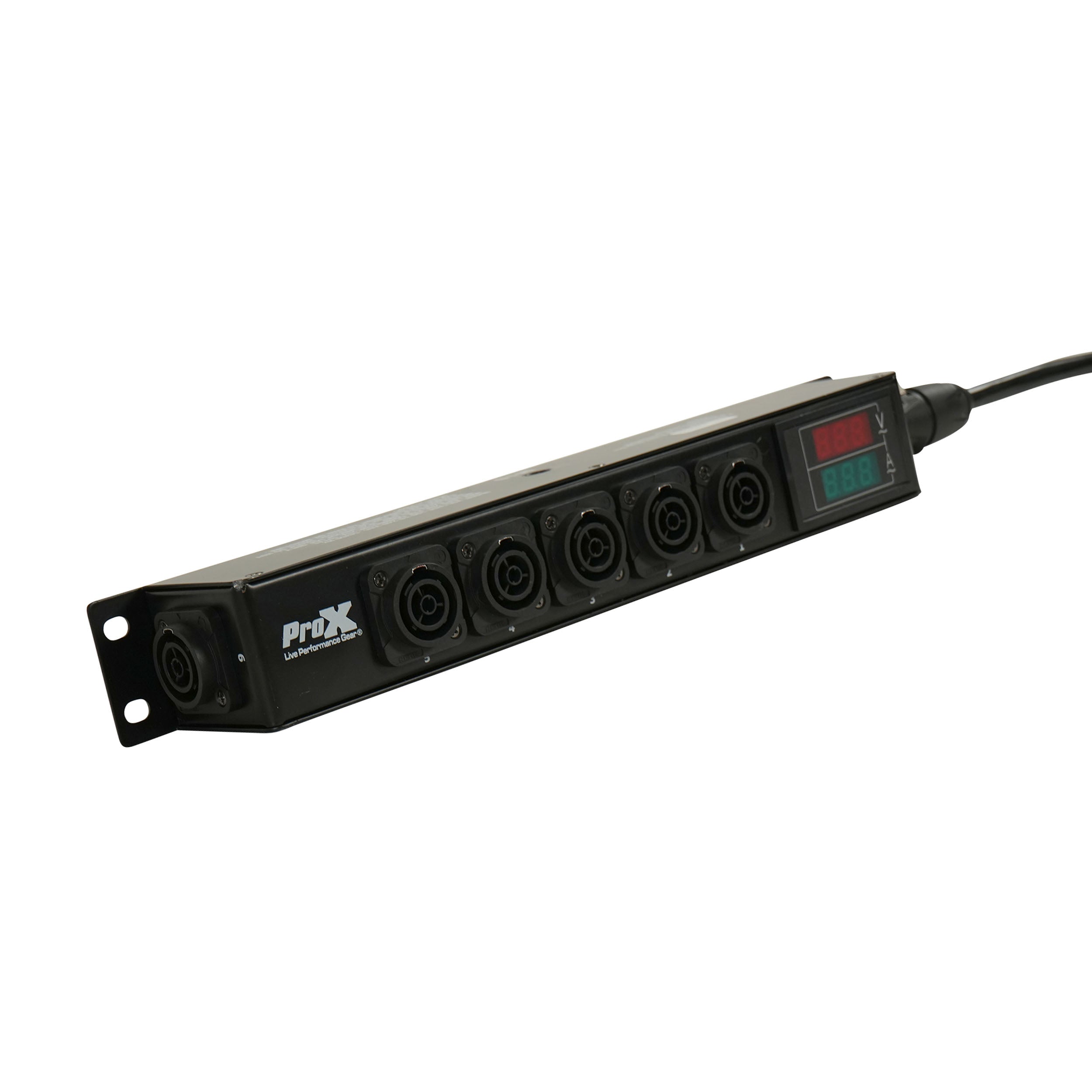 DANA PowerCenter 6X AC Outlet Box True1 Splitter 20A Rean Connector w/ V&A Meter