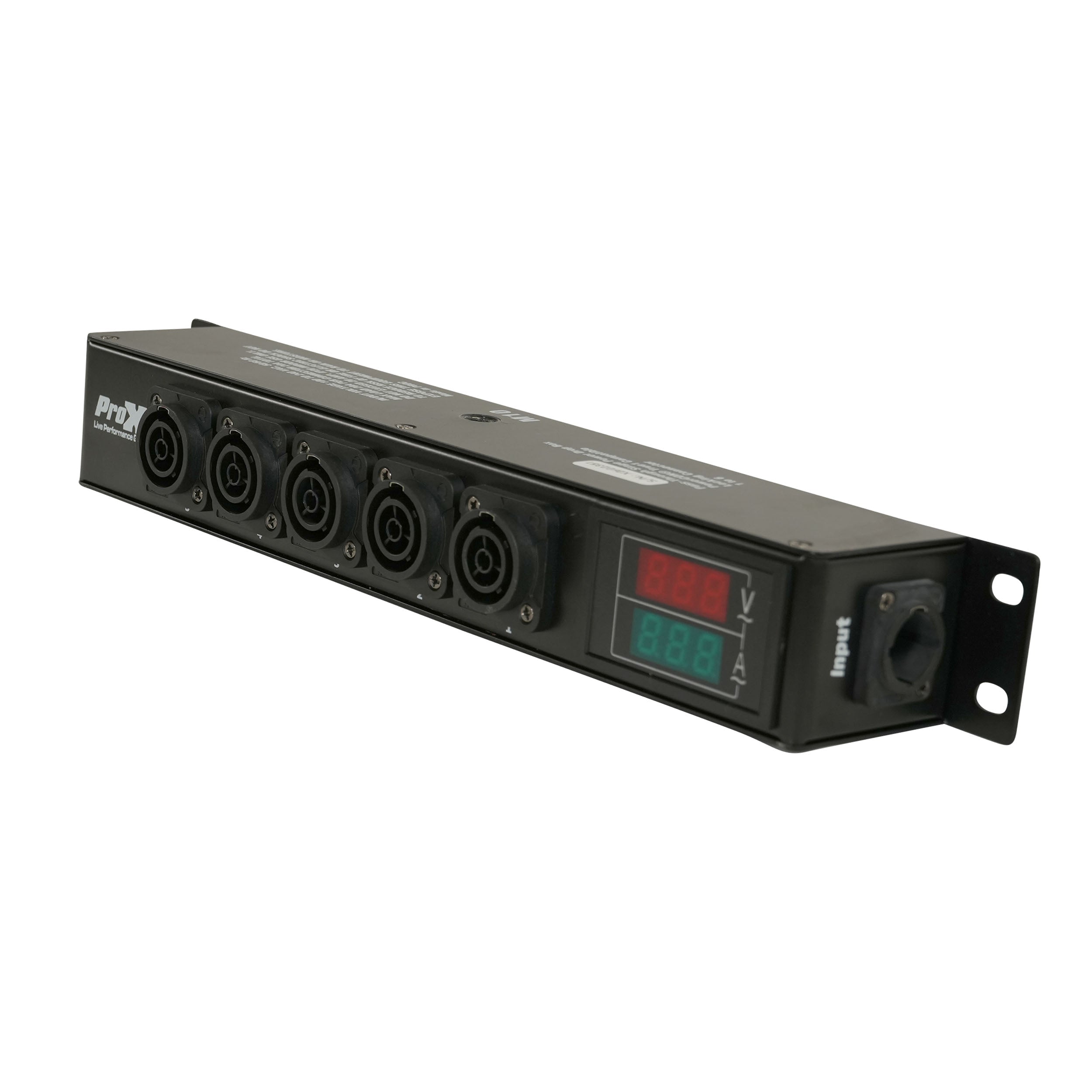 DANA PowerCenter 6X AC Outlet Box True1 Splitter 20A Rean Connector w/ V&A Meter