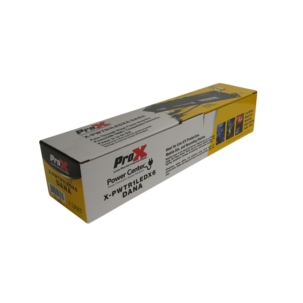 DANA PowerCenter 6X AC Outlet Box True1 Splitter 20A Rean Connector w/ V&A Meter