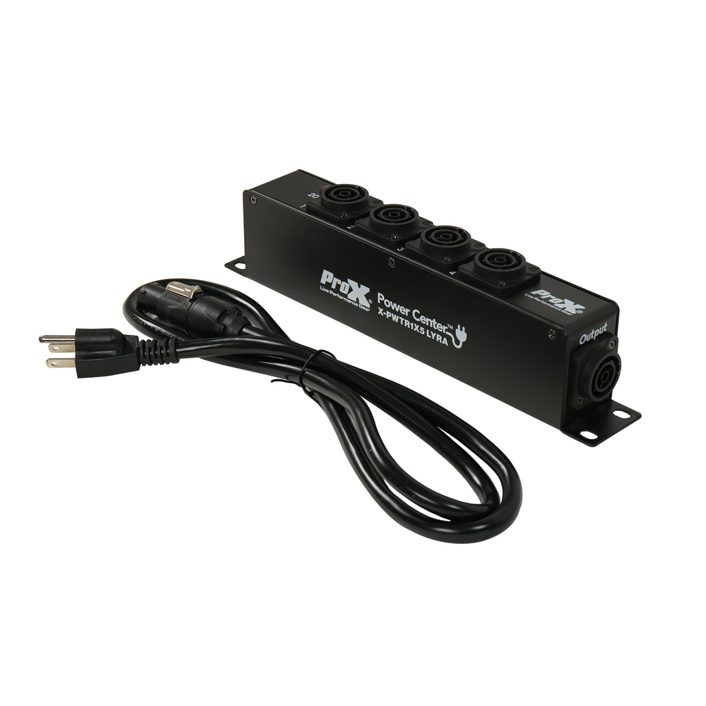 12PCS PowerCenter 4-way Power Splitter Box for True Power Connection Powers 5 Devices with Power Cord