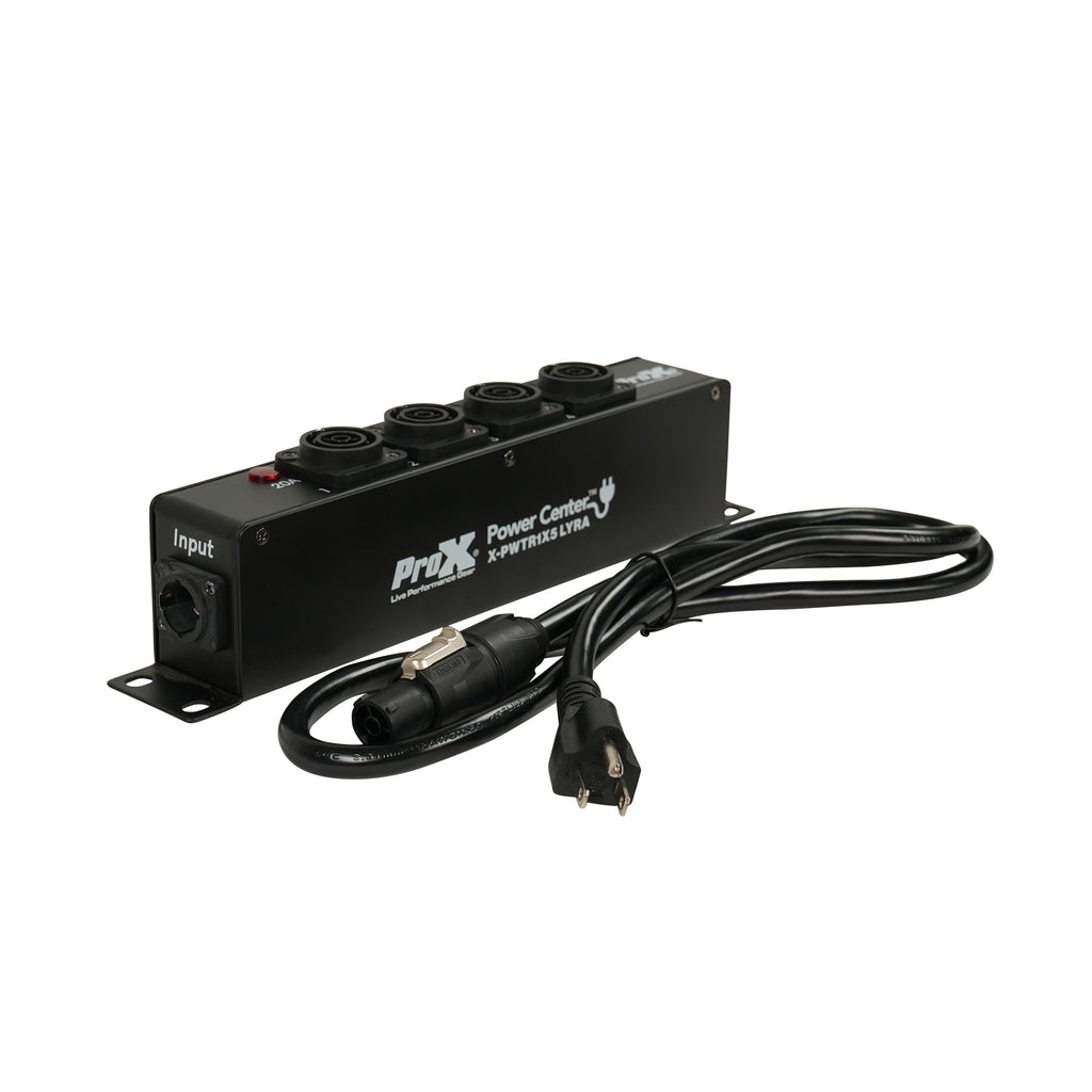 12PCS PowerCenter 4-way Power Splitter Box for True Power Connection Powers 5 Devices with Power Cord