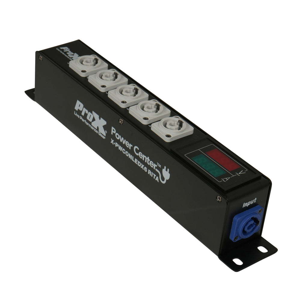 12PCS Rita PowerCenter 6X AC Outlet Box powerCON Compatible Splitter 20A w/ V&A Meter