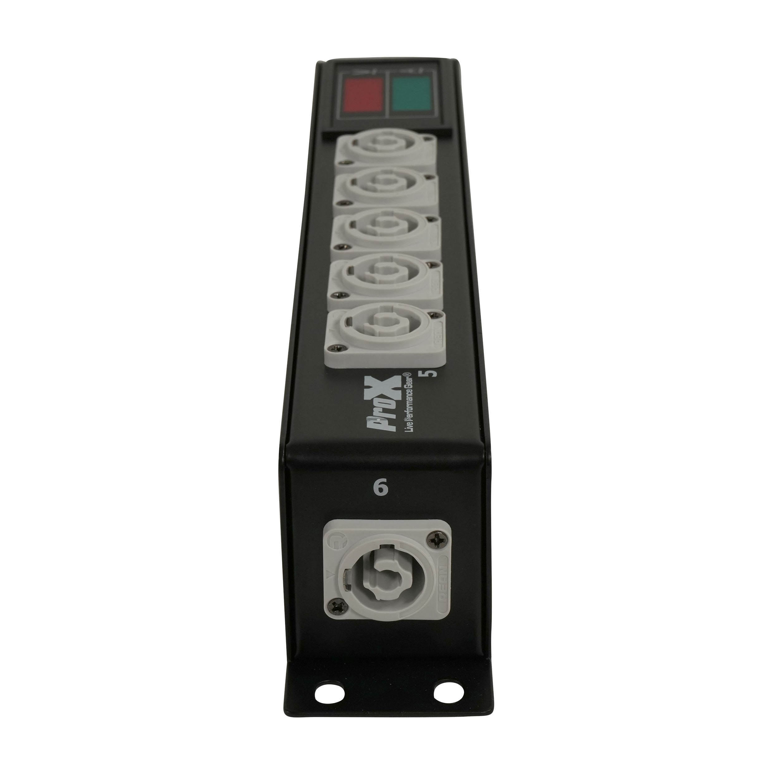 RITA PowerCenter 6X AC Outlet Box powerCON Compatible Splitter 20A w/ V&A Meter