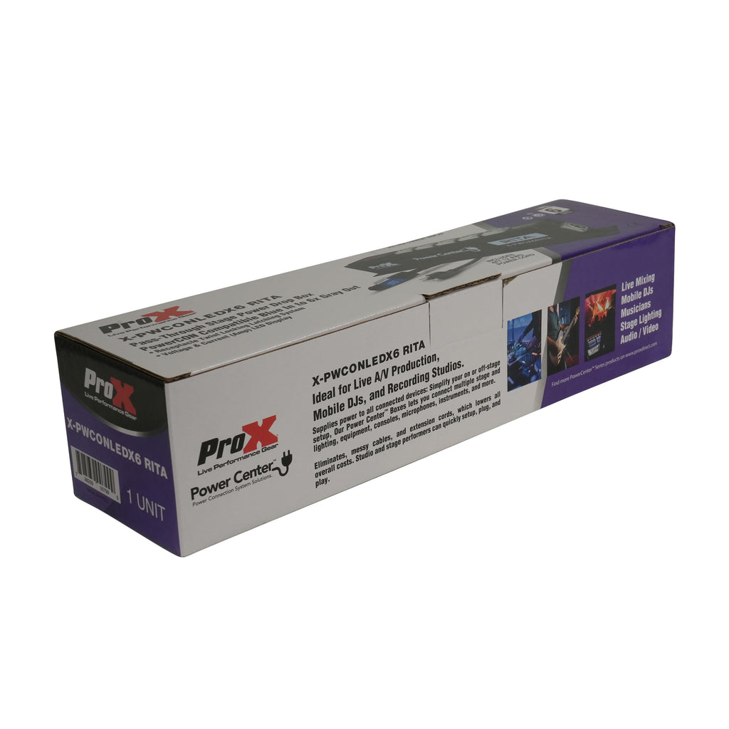 12PCS Rita PowerCenter 6X AC Outlet Box powerCON Compatible Splitter 20A w/ V&A Meter