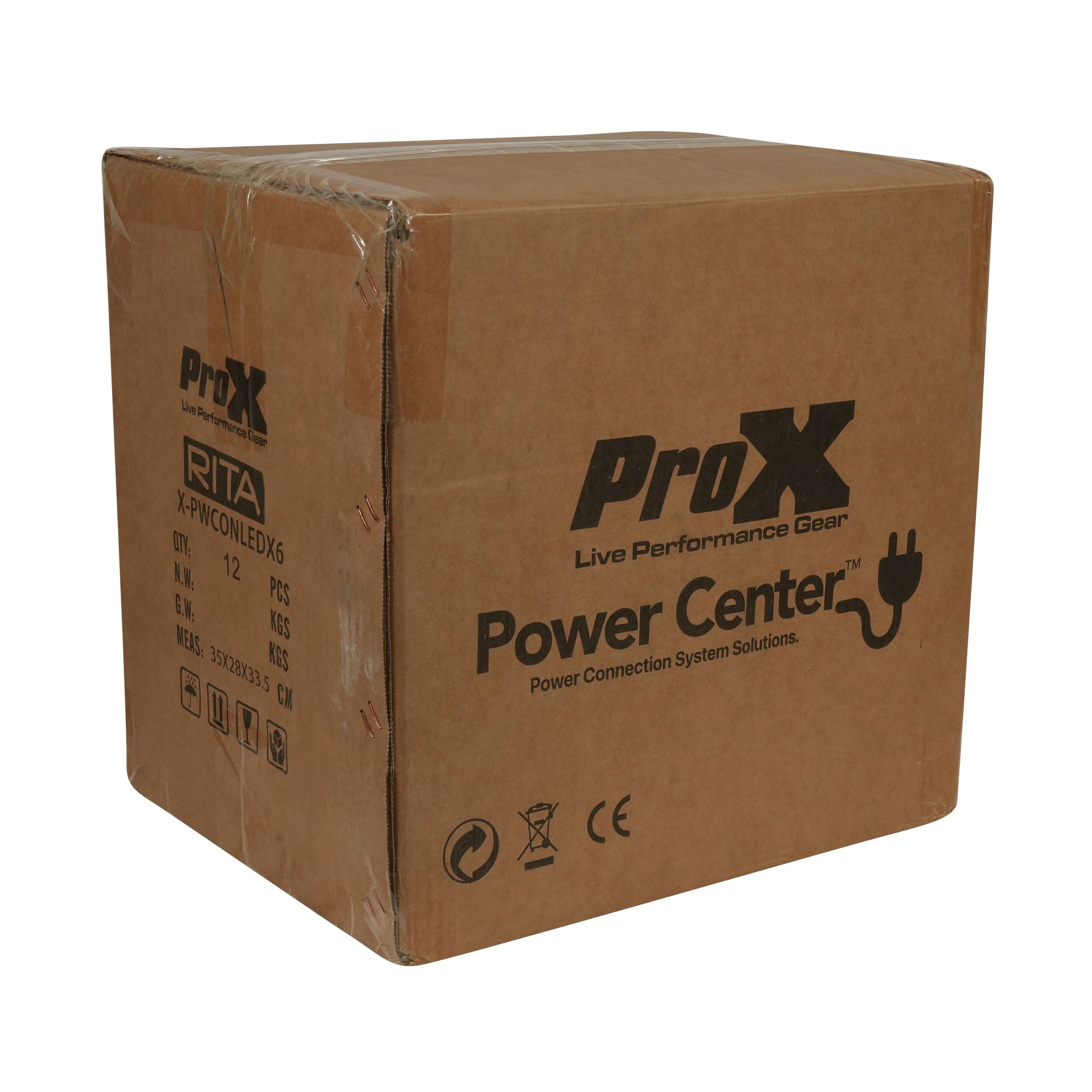 RITA PowerCenter 6X AC Outlet Box powerCON Compatible Splitter 20A w/ V&A Meter