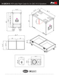 ProX ATA style Flight Case for 2x QSC K10  or K10.2 Speakers