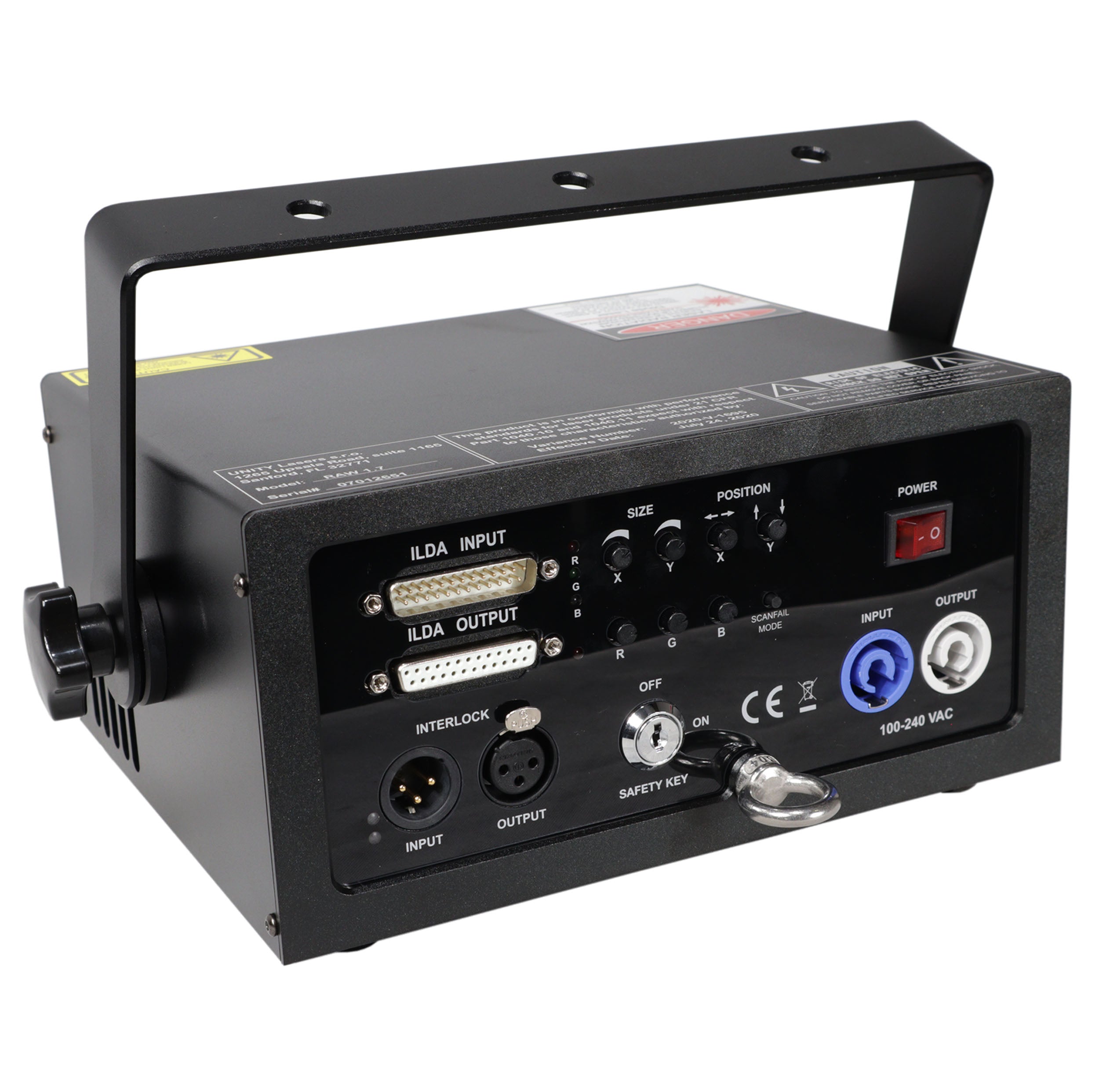 Unity Raw 1.7 Watt RGB Laser Light Show Projector System