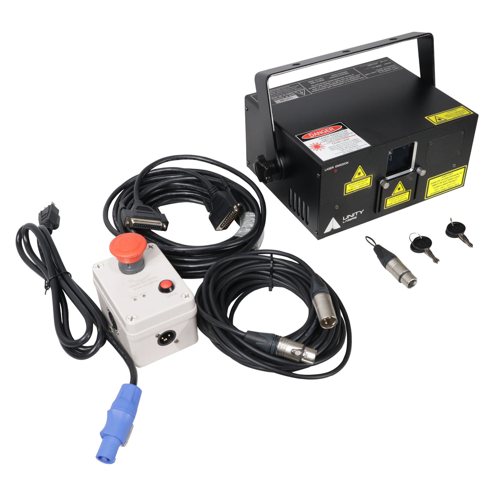 Unity Raw 1.7 Watt RGB Laser Light Show Projector System